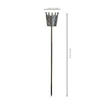 Artikel Dekorativ krone i antikt look til blomsterbed eller urtepotte, 95 cm