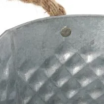 Artikel Stor oval zinkskål, 31 cm x 20 cm, H15 cm