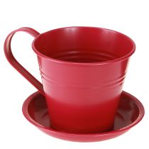Artikel Plantebæger med underkop til kreative haver, 11 cm, 6 stk.