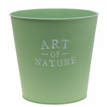 Artikel Urtepotte zink plantekasse metal mintgrøn Ø22cm H21cm