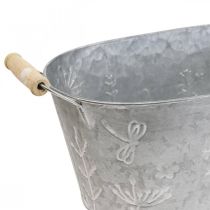 Zinkbalje til udplantning Plantekrukke med hanke 32×17×15cm