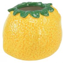 Citron dekorativ vase keramik urtepotte gul Ø8,5cm
