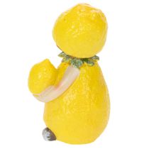 Artikel Citronbørnefigurer, sød borddekoration til sommer i vintagestil, stuer og balkon, 9 cm, 3 stk.