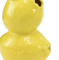 Artikel Citronvase blomstervase gul sommerdekoration keramik H20cm