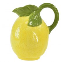 Artikel Citronvase keramik dekorativ kande citrongul H18,5cm