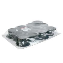 Artikel Dekorationscylinder sort, nytårsaften, hat som plantekasse H5,5cm 12 stk.