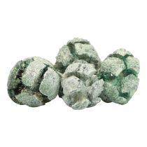 Artikel Cypreskegler frostet naturdekoration 3cm grøn 500g