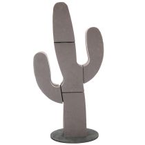 Artikel Figur af blomsterskumkaktus, sort, 38 cm x 74 cm