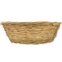 Artikel Stor blomsterskål, plantekurv med slyngplanter, Ø40 cm H13 cm, naturlig dekoration, borddekoration, unikt stykke