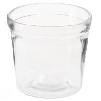 Artikel Urtepotte glas plantekasse gennemsigtig Ø11cm H10,5cm 2stk