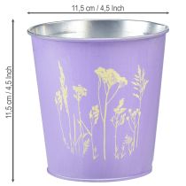 Artikel Metal urtepotte, blomsterkrukke, lilla, Ø11,5 cm, H11,5 cm