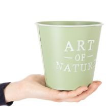 Artikel Zink urtepotte, mintgrøn, Ø15 cm, H13,5 cm