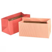 Artikel Blomsterpose ekstra lang med folie laksepink 24x12cm 6 stk