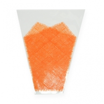 Artikel Blomsterpose jutemønster orange L40cm B12-30 50 stk