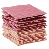 Artikel Blomsterpotte blomsterpose pink laks 12cmx12cm 6 stk
