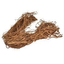 Artikel Håndværksmateriale naturlige dekorative fibre brune eksotiske naturfibre 500g