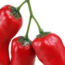 Artikel Røde chilipeber maddukke 9 cm på grenen