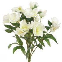 Artikel Julerose buket 39cm creme