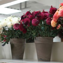 Artikel Kunstige dahliablomster med lilla blomster Ø10cm L80cm 2 stk.