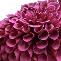 Artikel Dahlia kunstige blomster med lilla blomster Ø10cm L80cm 2stk