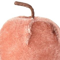 Artikel Dekorative æbler stof æblefløjl brun gul Ø5cm H6cm 12 stk