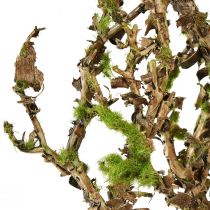 Artikel Dekorativ gren med mos kunstig efterårsdekoration grågrøn L78cm