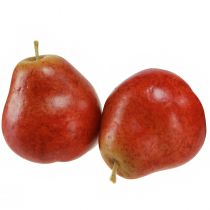 Artikel Pyntepærer dekorativ frugt rød i nettet Ø5,5cm H6,5cm 6 stk