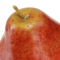 Artikel Pyntepærer dekorativ frugt rød i nettet Ø5,5cm H6,5cm 6 stk