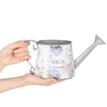 Artikel Dekorativ vandkande hortensia metal vintage blomster 30x11x14,5cm