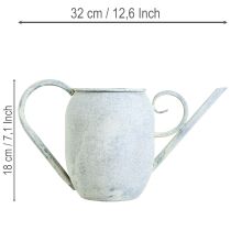 Artikel Dekorativ vandkande vintage metal hvid blå 32x11x18cm dekorativt tilbehør