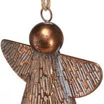 Artikel Dekorativ klokke skytsengel metal bronze 19,5x12x19cm vintage