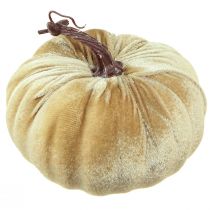 Artikel Dekorative græskar gul beige rød brun flokket Ø18cm 3 stk
