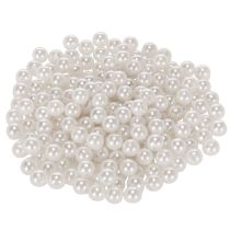 Artikel Dekorative hvide perler, Ø8 mm, 250 stk.