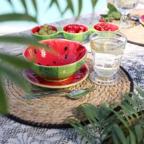 Artikel Dekorativ skål keramik vandmelon sommerdekoration Ø15cm H6cm