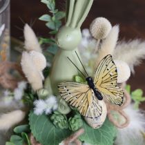 Artikel Dekorative sommerfugle på tråd til farverig bordpynt, 7 cm, 12 stk.