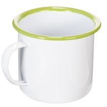Artikel Dekorativ krus/urtepotte, emaljeret, Ø11,5 cm H10 cm