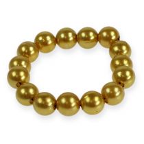 Deco perler Ø10mm guld 115p