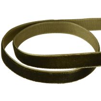 Artikel Fløjlsbånd grønt gavebånd fløjl mørkegrøn 10mm 20m