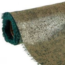 Artikel Dekorativt bånd grønt guld flosset vintage B28cm L2,5m
