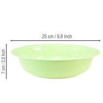 Artikel Dekorativ metalskål med emaljelook, grøn limegrøn, 25 cm