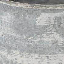 Artikel Dekorativ metalskål, oval, grå, L22,5/19,5/16 cm, sæt med 3 stk.