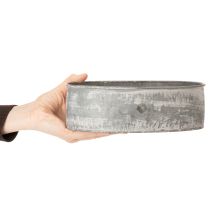 Artikel Dekorativ metalskål, oval, grå, L22,5/19,5/16 cm, sæt med 3 stk.