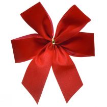 Artikel Dekorativ sløjfe rød fløjlsløjfe 4cm bred julesløjfe til udvendig 15×18cm 2stk.