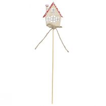 Artikel Pyntestik juledekoration huse træ 4,5x5cm 12 stk