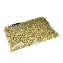 Artikel Dekorative sten, borddekoration, strødekoration, gult guld, 9 mm–13 mm, 2 kg