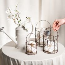 Artikel Trådkurvsæt ideelt til brug i dekoration eller i haven, 25 cm, 1 sæt