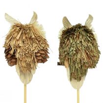 Artikel Ugle dekorative blomsterpropper efterårsdekoration natur Ø4cm H8cm 4stk