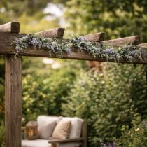 Artikel Lilla guirlande kunstig forårsdekoration til særlige lejligheder og sæsonbestemt design 145 cm 2 stk.