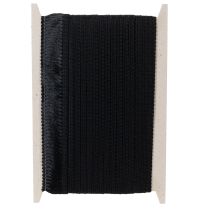 Artikel Sort frynset bånd 4 cm, kordonkant, dekorativ frynset lurex 25 m