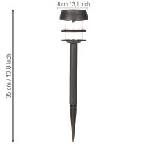 Artikel Solcellehavelamper med jordspyd, udendørslamper til havestier, 35 cm, 6 stk.